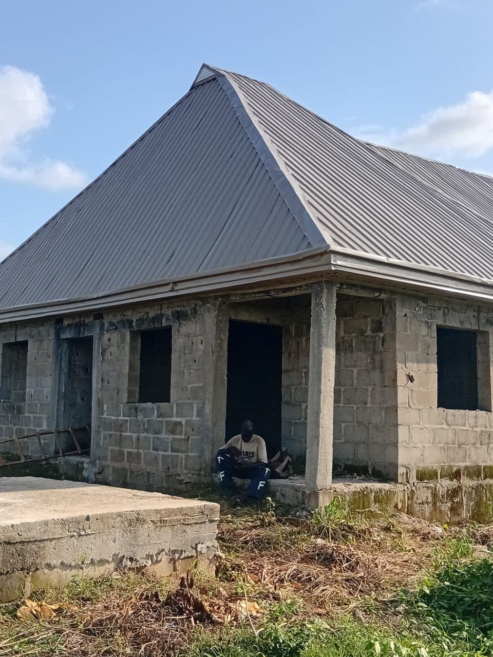 Completed aluminium roofing on a duplex — 4-bedroom duplex roofing cost guide Nigeria 2026