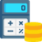 Calculator and coins representing transparent pricing and records
