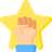 Hand reaching for a star representing customer success