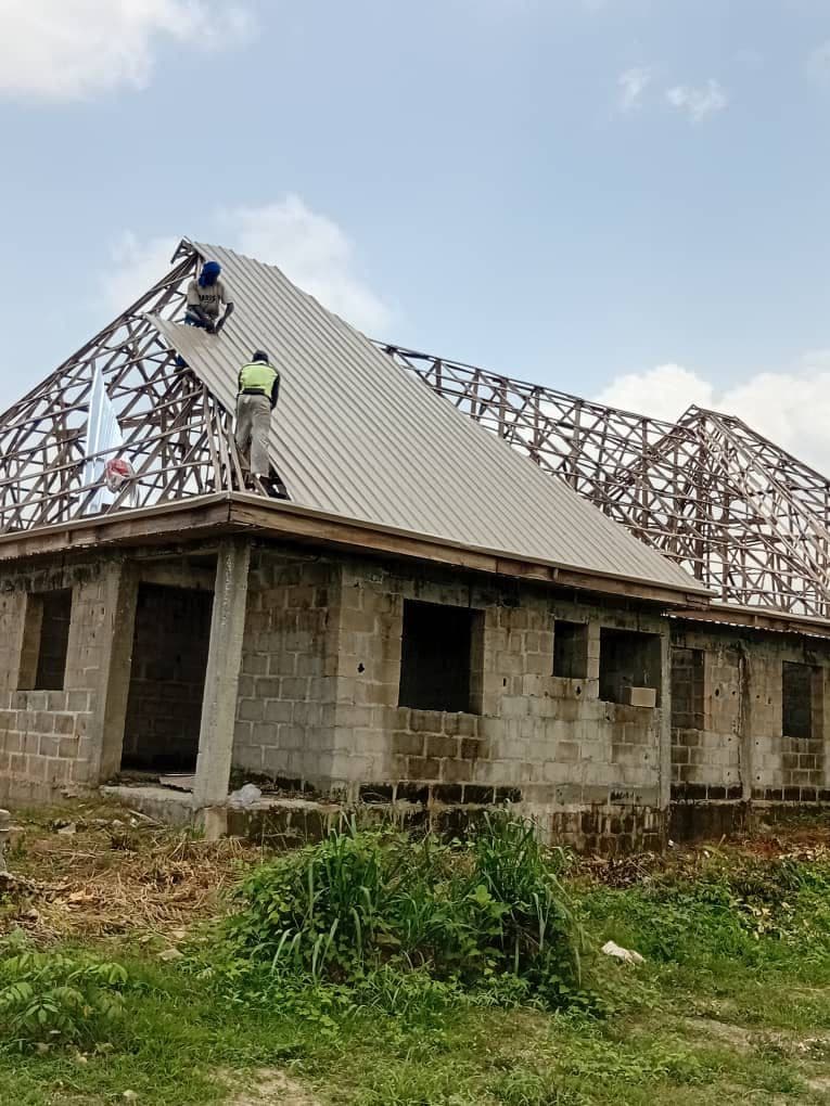 Bungalow with step tile aluminium roofing sheets — 2026 price guide Lagos